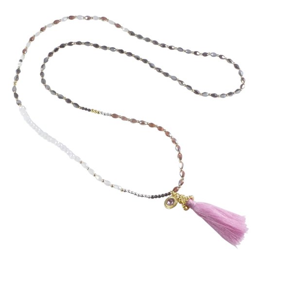 Stretch Tassel Beaded Necklace/Bracelet - Picture 3 of 5